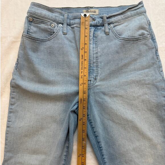 Madewell The Perfect Vintage Straight Jeans Size 31 light Wash High Rise y2k - Picture 15 of 16